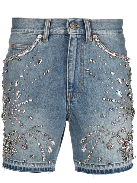 gucci shorts denim|denim bib Gucci.